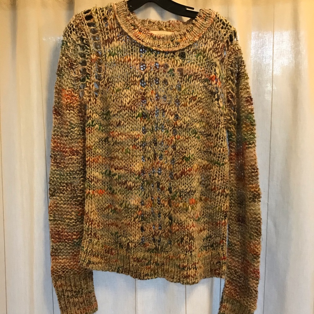Chunky, perforated/holed sweater.